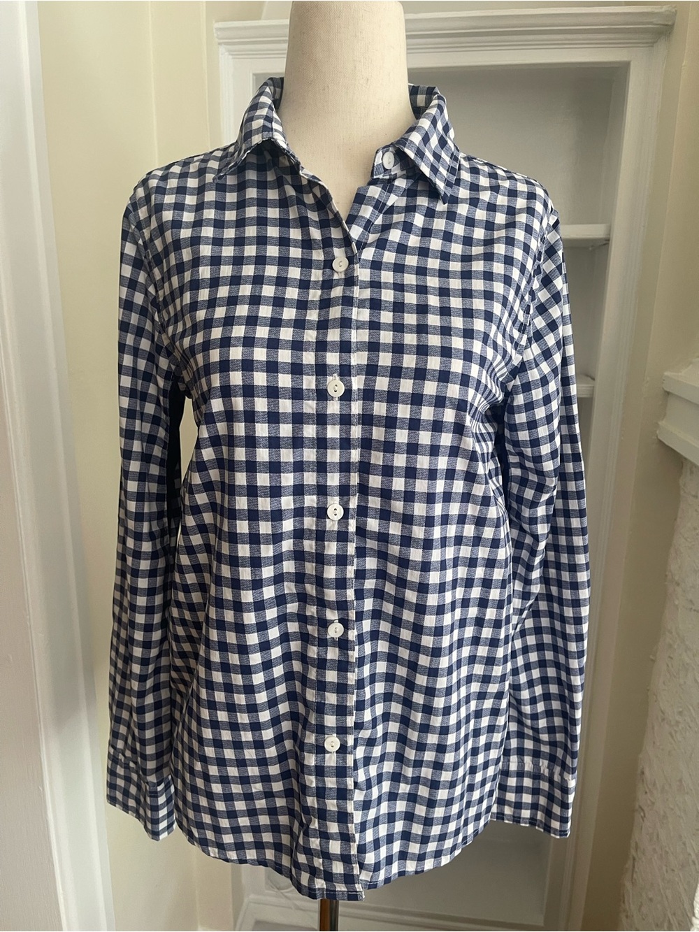 UPF Sun Protect Shirt by Sumbria XXS Navy Gingham